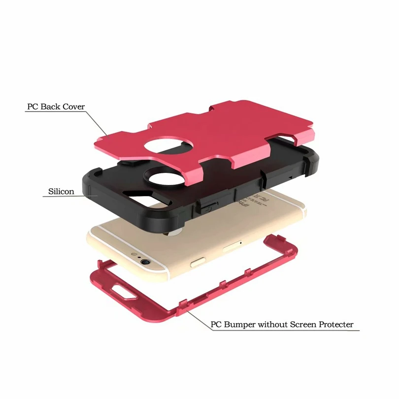 Для iPhone 6S/6 4," гибридный противоударный защитный резиновый силиконовый чехол для задней панели 7 8 Plus X Xs чехол