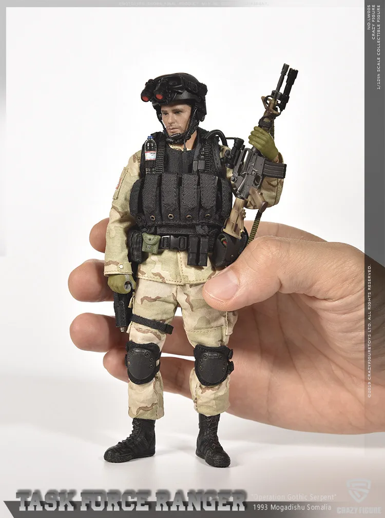 CrazyFigure LW005 1/12 спецназ дельты США мастер-солдат Рейнджерс Целевая группа 199" операция Готическая змея"
