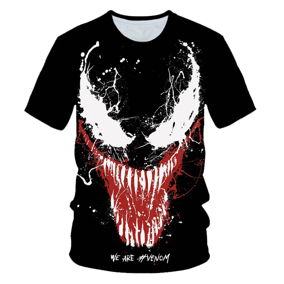 Летняя детская одежда новые Venom Marvel пленка футболка аниме детские 3D принтом Футболки для мальчиков и девочек, Повседневная рубашка футболки От 4 до 20 лет - Цвет: picture show PT-018