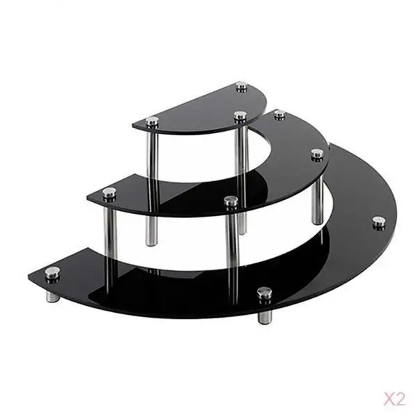

Black Acrylic Jewelry Makeup Perfume Models Toys Display Risers Rack Stand