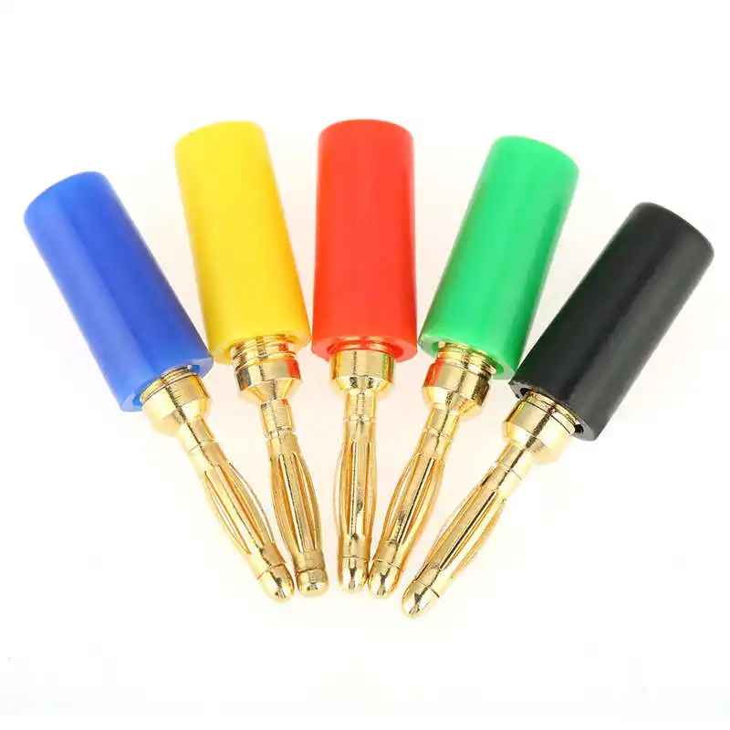 20 Pcs/set 2mm Mixed Colors Banana Plug Test Probes Connector For Amplifier Waterproof | Обустройство дома
