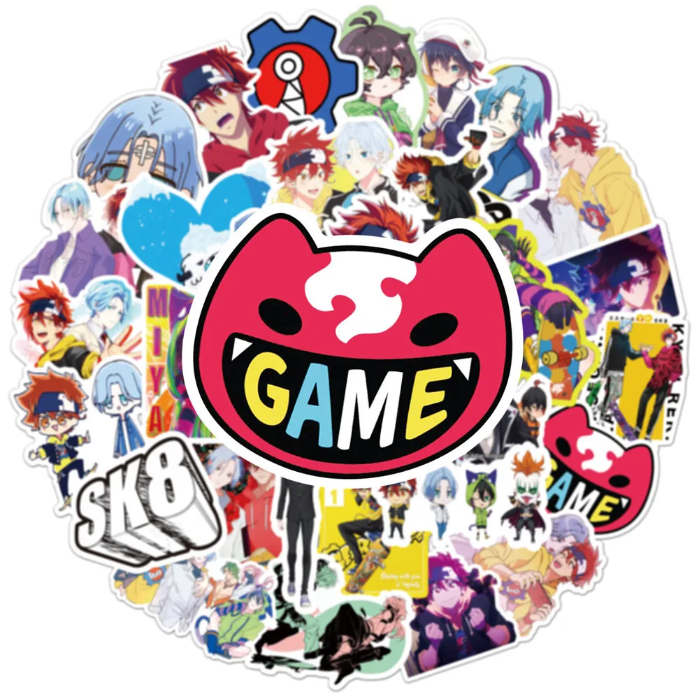 

5/10/50PCS Anime SK8 the Infinity Cartoon Graffiti Stickers Travel Luggage Guitar Fridge Laptop DIY Kid Toy Waterproof Sticker