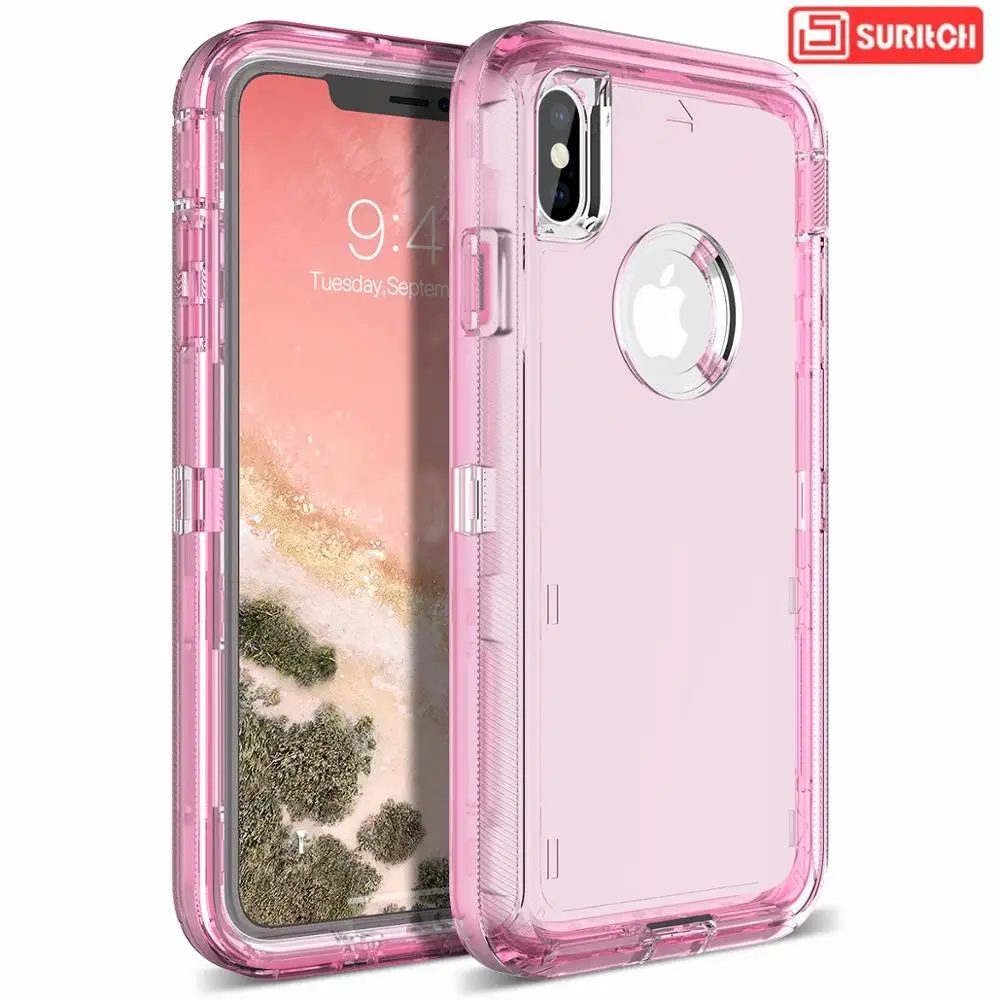 Сверхпрочный защитный прозрачный чехол для iPhone 11 Pro Max X Xs 12 6 7 8 Plus XR жесткий