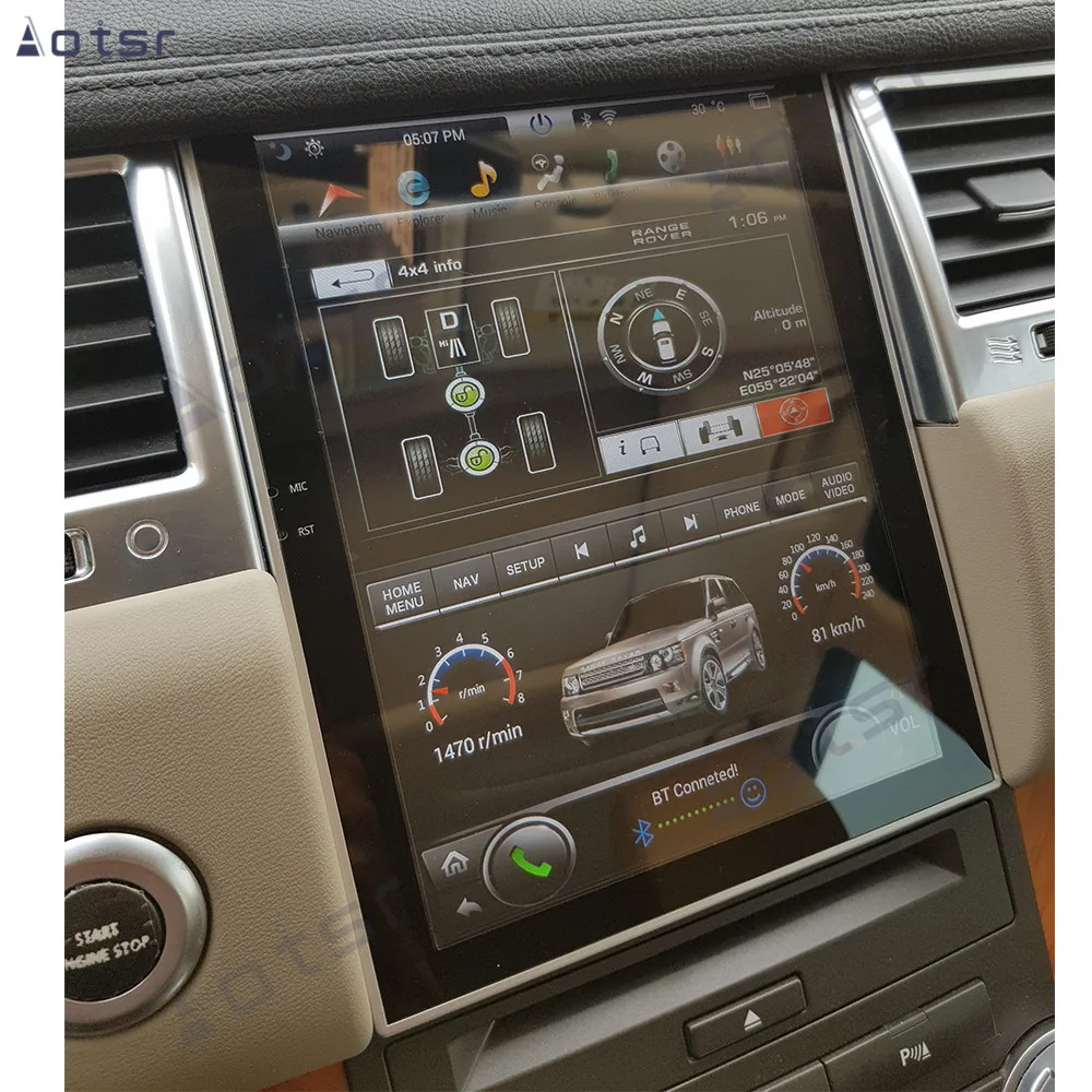 Автомобильный dvd-плеер Aotsr с gps навигацией для Land Rover Range Sport L320 2009 ~ 2013 головное