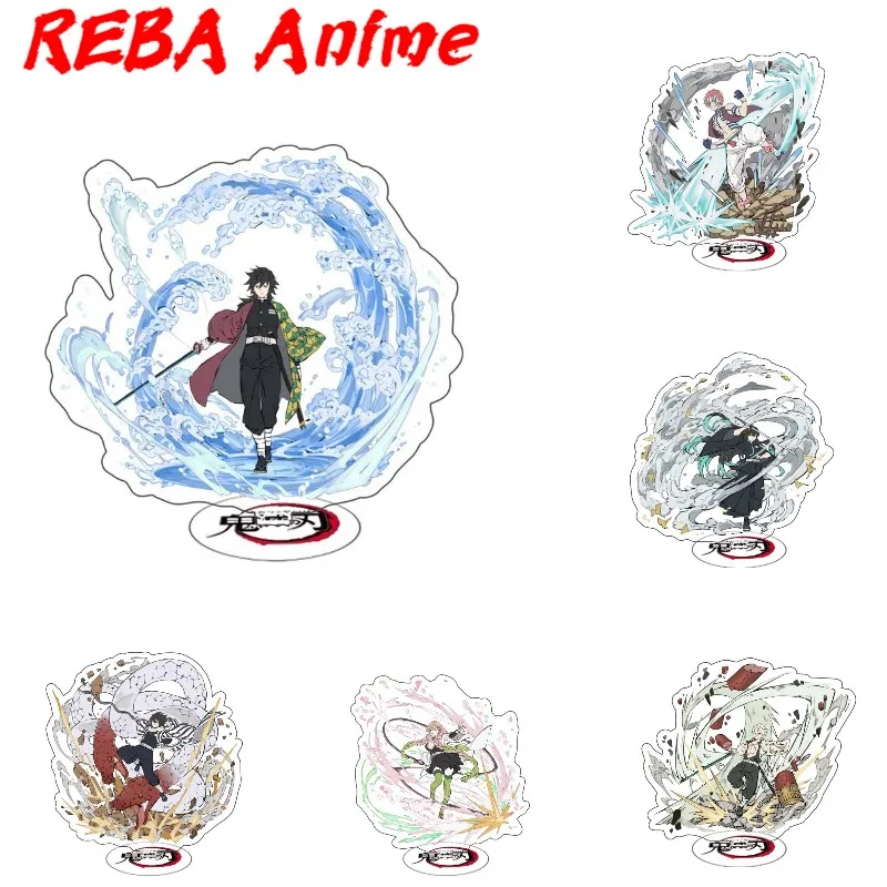 

Anime Demon Slayer Keychain Kimetsu No Yaiba Rengoku Kyoujurou Cosplay Prop Acrylic Ornaments Desk Decor Kamado Stand Xmas Gifts