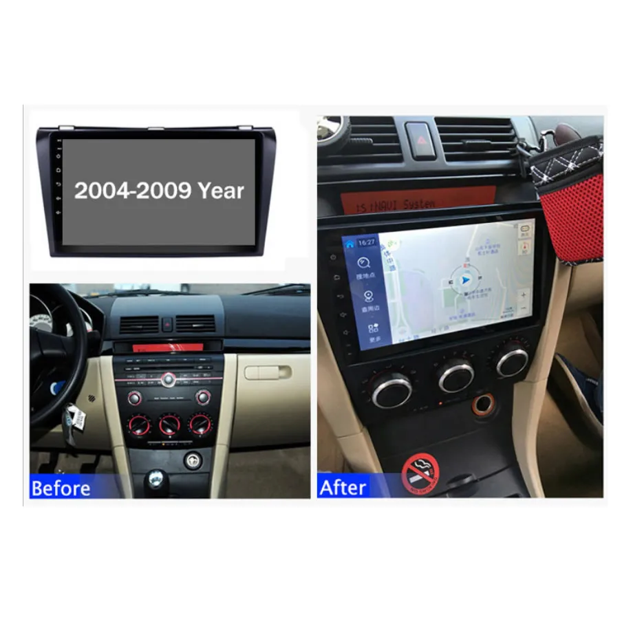 Автомагнитола для Mazda(3) 2004-2009 автомобильный мультимедийный плеер с экраном 9/10