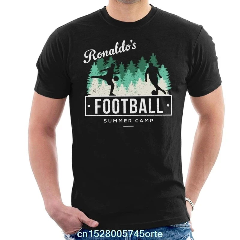 Футболка с принтом camiseta Academies Ronaldos для футбола летняя мужская футболка из 100%