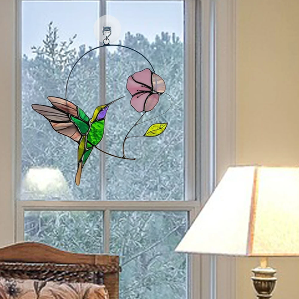 Витражные акриловые подвесные Подвески в виде птиц подвески украшения для дома
