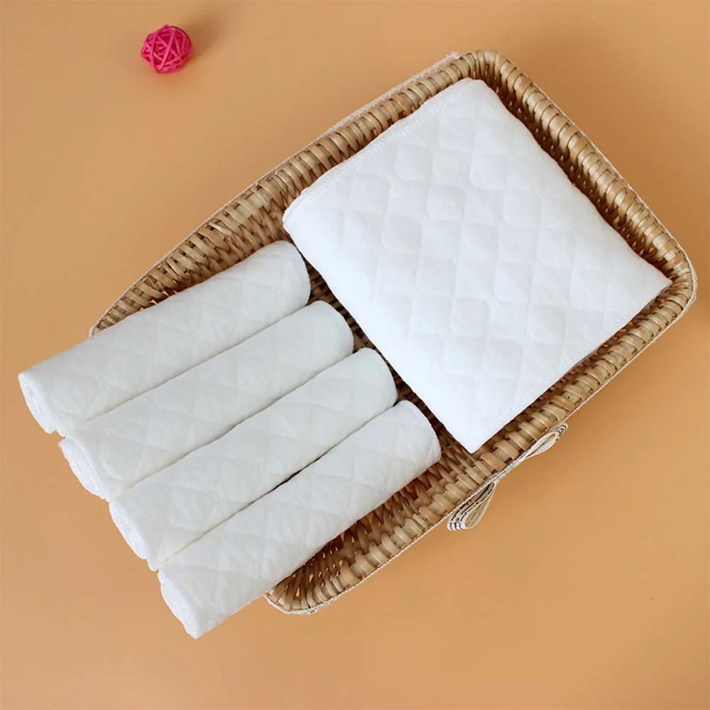 

1 PC New Reusable baby Diapers Cloth Diaper Inserts 1 piece 3 Layer Insert 100% Cotton Washable Babies Care Eco-friendly Diaper