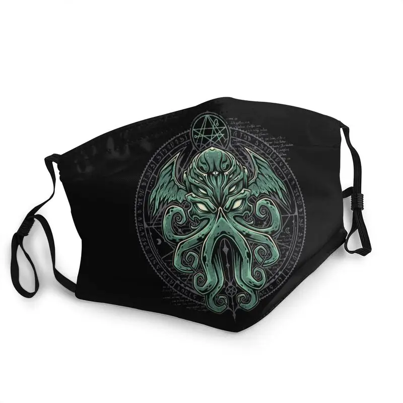 

Great Cthulhu Face Mask Men Women Anti Haze Dust Horror Movie Lovecraft Mask Protection Respirator Reusable Mouth Muffle
