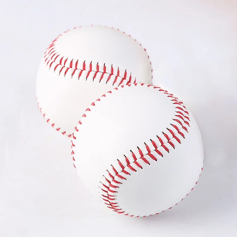 

1 Pc High Quality 9 Inch Handmade Baseballs PVC Upper Rubber Inner Soft Rigid Baseball Balls Softball Ball Training Exercise B