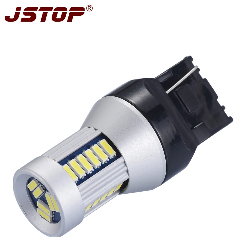 JSTOP 2003-2011 Pajero V73 T20 Light Led Car 7443 Bulbs Canbus White W21/5W Lamps 4014smd External 12VAC 6000k Reverse Lights | Автомобили