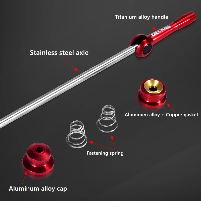 Косички DECKAS из нержавеющей стали для велосипеда быстросъемные Шпажки колеса