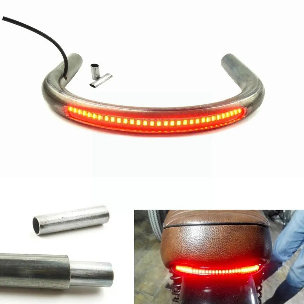 Задняя рама для мотоцикла, 21 см, обруч, светодиодные стоп-сигналы, рама 1 дюйм, трубчатая петля для Cb Xs Gs Cafe R Z8m0