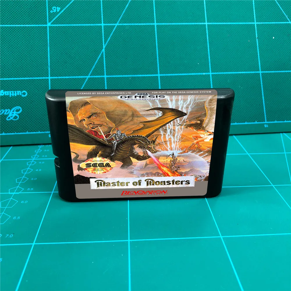 16 битный игровой картридж MD Master of Monsters для консоли MegaDrive Genesis|Запасные части| |