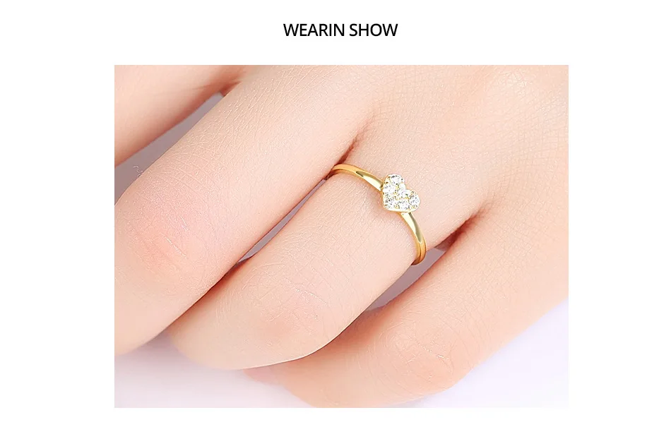 Pure 14K Gold Ring Vintage Star CZ Women Rings Wedding Engagement Fine Jewelry Yellow Gold Bague