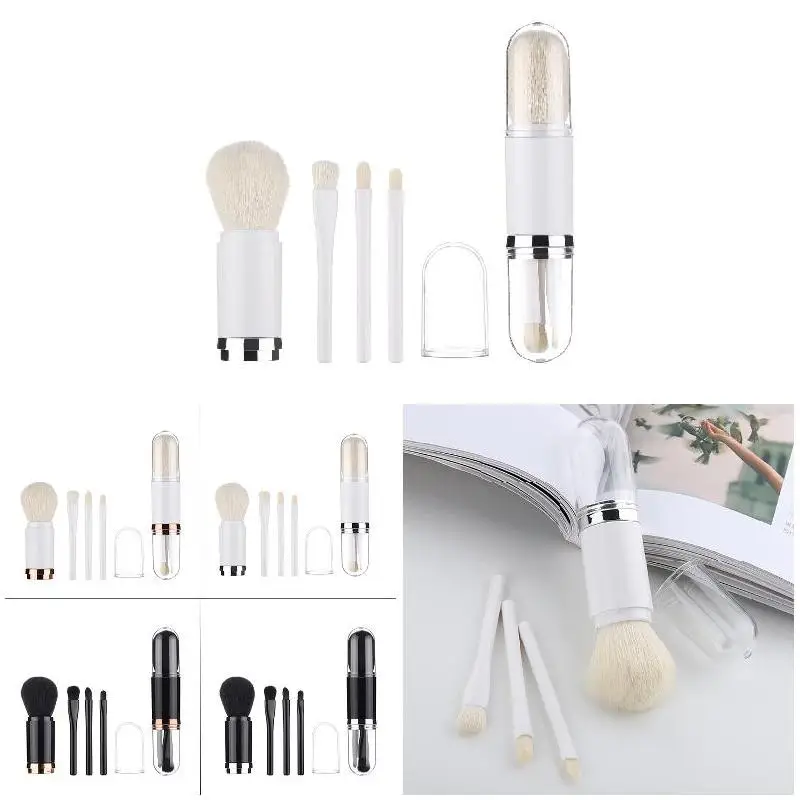 

High Quality 4 In 1 Makeup Brush Set Synthetic Foundation Lip Blending Eye Shadows Makeup Tools