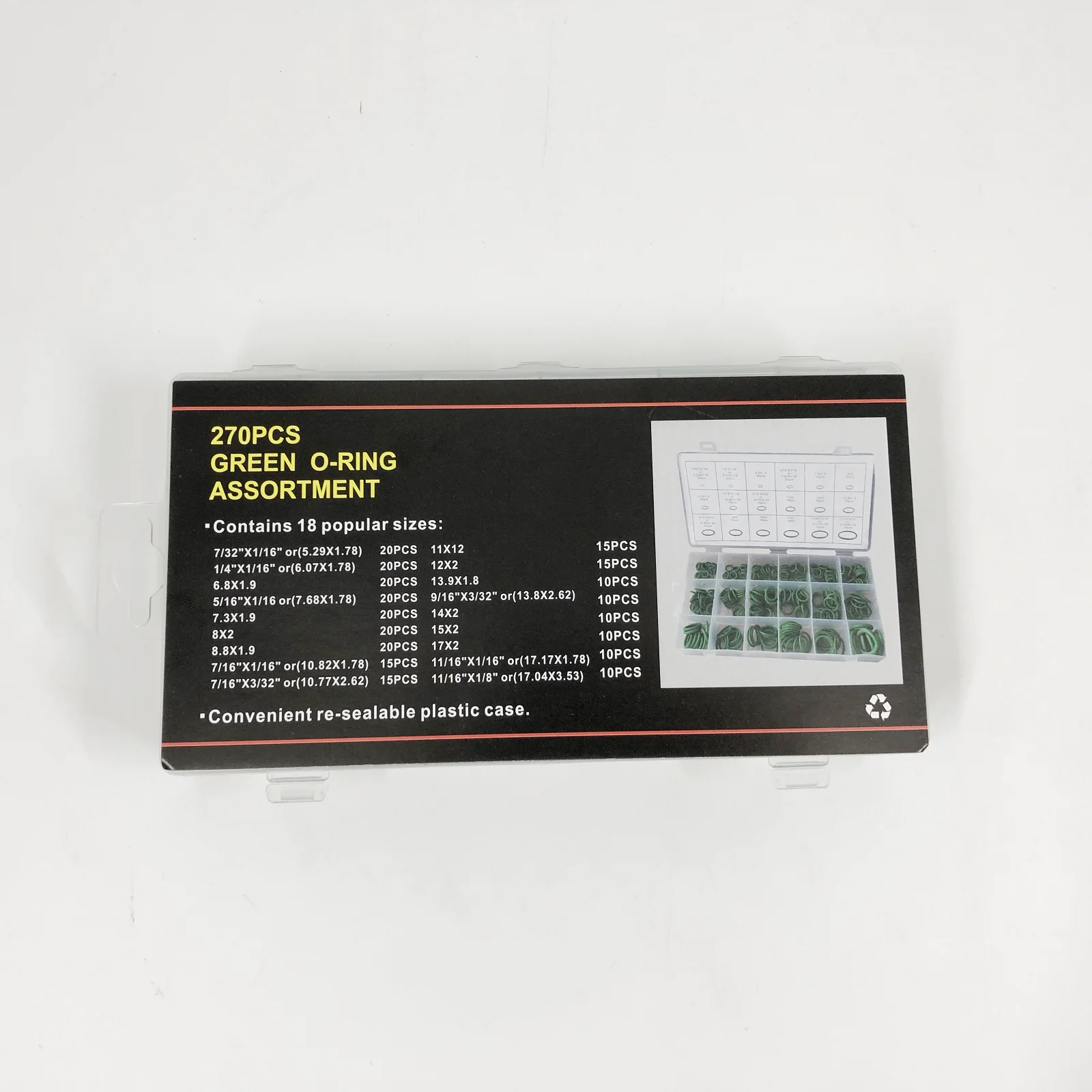 AS568 дюймовый стандартный набор уплотнительных колец 18 Размер = 270 шт|Затворы| |