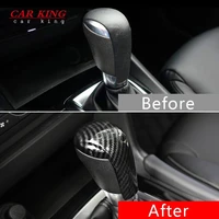 abs carbon fibre interior accessories for mazda 6 atenza 2015 2016 2017 2018 car gear shift lever knob handle cover car styling