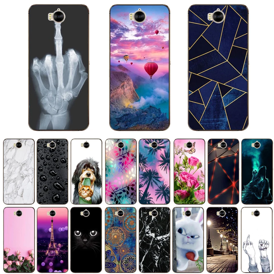 Чехол для Huawei Nova Young Mya Роскошные Силиконовые чехлы 5 0 дюйма из ТПУ Y5 2017 задняя