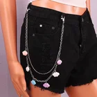 Цепочка для ключей с подвеской в виде облаков, акриловый аксессуар в стиле панк, хипстер, рок, брюки, джинсы, аксессуары в стиле хип-хоп, 1 шт.