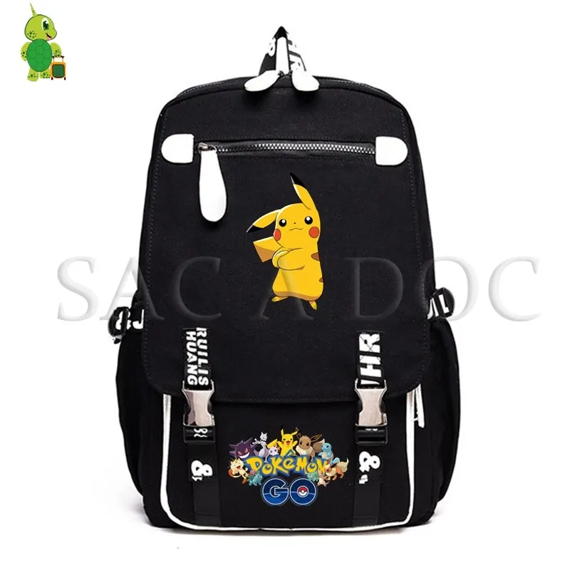 5 Покемон рюкзак с отражающими вставками Pikachu Eevee школьные сумки для подростков девочек мальчиков ноутбук удобный рюкзак для путешествий Сумки - Цвет: 5