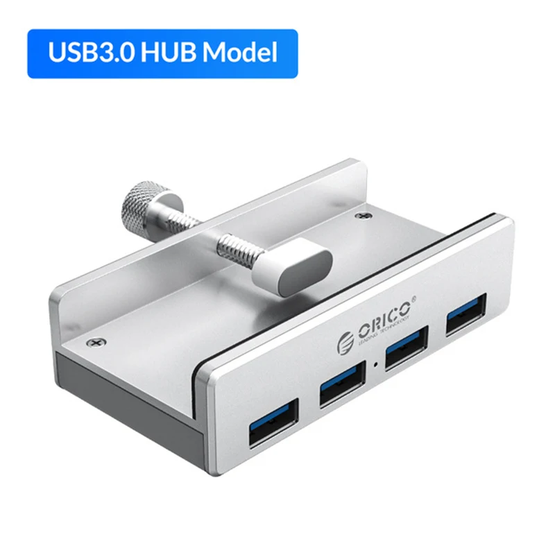

USB-разветвитель ORICO алюминиевый с зажимом, USB 3,0