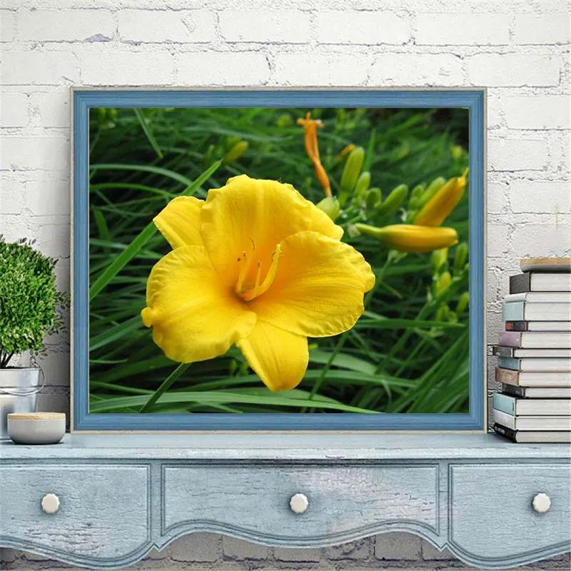 

5D Diy Diamond Painting Lily Flower Full Round Square Diamond Cross Stitch Embroidery Kits Mosaic Handmade Gift Home Decor