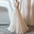 RSW1751 реальные фотографии Yiaibridal свадебное платье макси прозрачное корсет с пластинками дорогие 3D цветы кружевное платье 2020 бохо