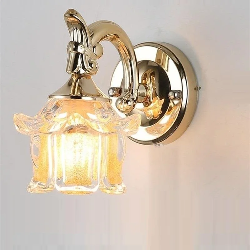 

Home Dressing Table Stair Lampe Sconce Deco Mural Crystal Aplique Luz Pared Applique Murale Luminaire Bedroom Light Wall Lamp