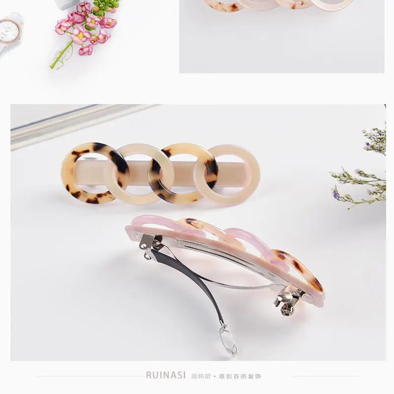 1 шт. винтажные женские заколки для волос с цепочкой из уксусной кислоты