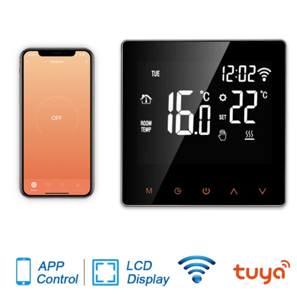 

Aleleke Tuya Zigbee Floor Heating Controller Smart Boiler Thermostat Radiator Electric Water Gas Temperature Google Home Alexa