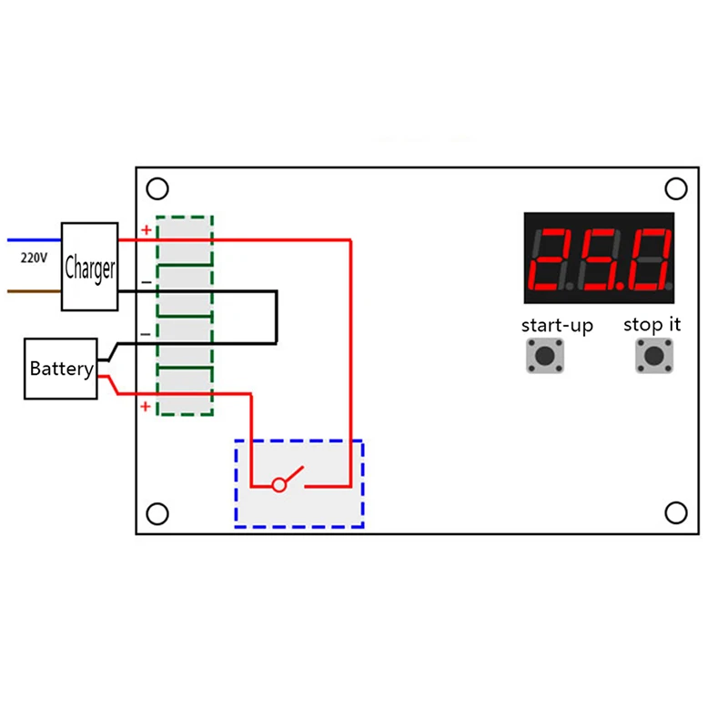 XH M603 цифровой светодиодный дисплей литиевая батарея зарядное устройство