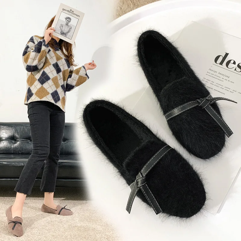 Женские туфли на плоской подошве Осенние лоферы модная повседневная обувь