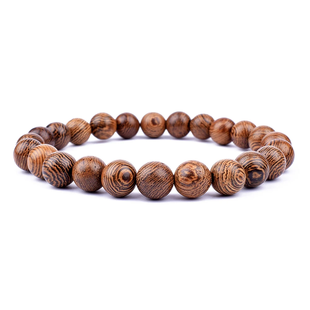 

Fashion Natural Wood Beads Bracelets Men Cassia Siamca Bracelet Women Prayer Meditation Jewelry White Agates Yoga Bracelet Homme