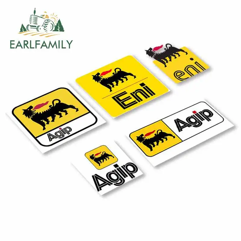 EARLFAMILY 13 см x 9 2 для логотипа Agip забавная Автомобильная наклейка GTR виниловая JDM Camper