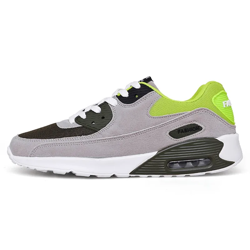 Z41-Green Повседневная обувь; Мужская дышащая удобная модная обувь; модель года; мужские износостойкие легкие кроссовки на шнуровке; Zapatos Hombre - Цвет: Z41-Green