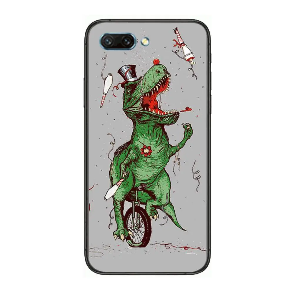

Cute dinosaur cub clear Phone Case For Huawei Honor 10 9 8 7 N Pro Lite A C RU Black Etui Coque Hoesjes comic fashion
