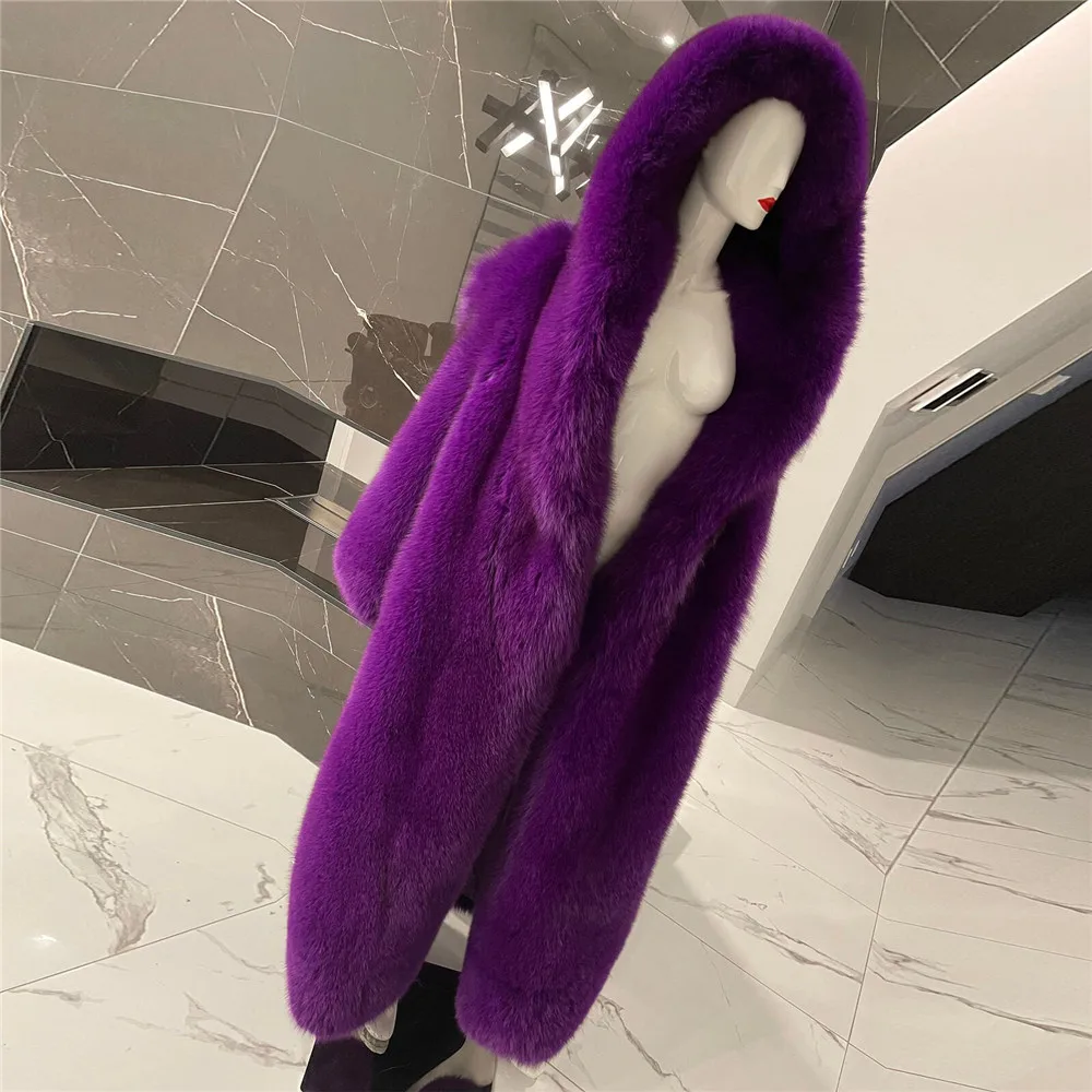 Рисунок 4 - Длинная женская шуба из натурального Лисьего меха