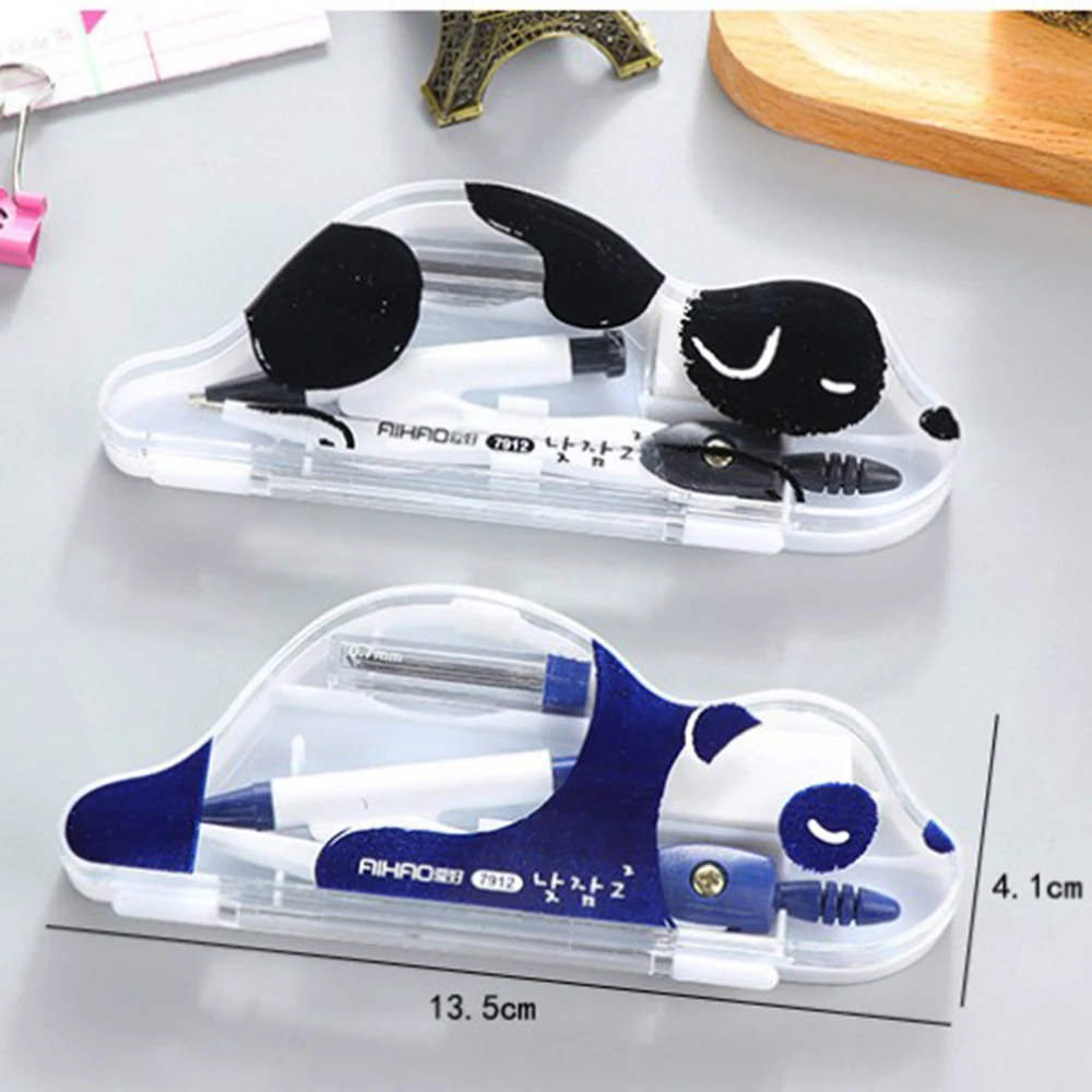 

Мультфильм милые компасы весы ленивый медведь Канцелярский набор подарок Канцтовары школы