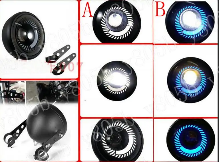 Мотоциклетная светодиодная фара + крепление для Yamaha VStar 400 650 1100 1300 Virago Xv 250 535 750 Road