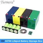 Turmera 12V 32700 Lifepo4 Батарея ящик для хранения 4S 20A BMS Никель с держателем для бесперебойной Питание или 12V мотоциклов Применение