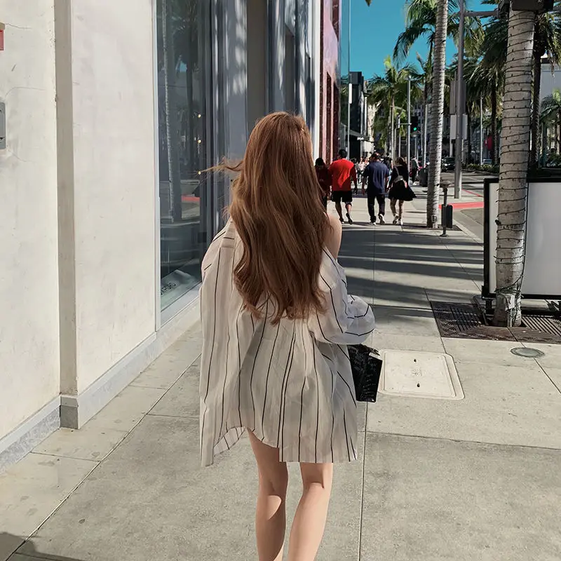 

2021 shirt women's design sense niche fashion new shirt spring and autumn coat summer long sleeve thin tide