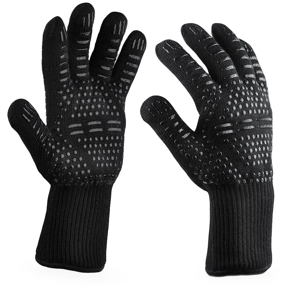 

Grilling Cooking Gloves Extreme Heat Resistant Oven Welding Gloves High Quality Kitchen Barbecue Glove