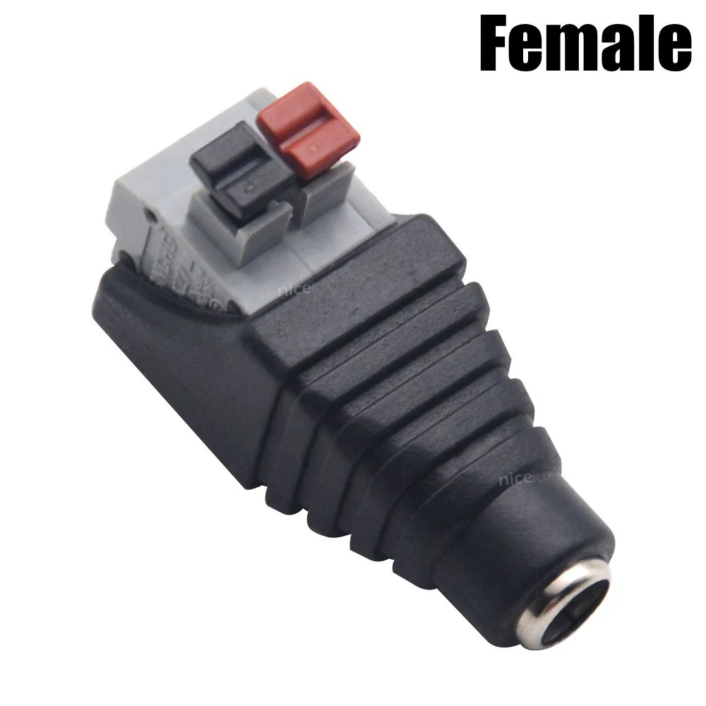 Штекерный разъем постоянного тока адаптер питания установка без инструментов