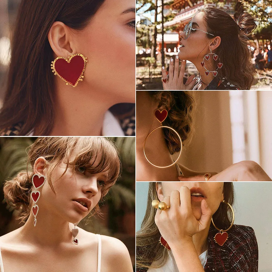 Женские винтажные сережки подвески MLING из золотистого геометрического сплава в