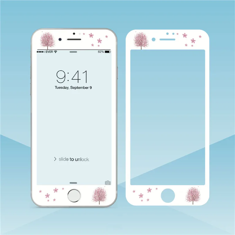 Закаленное 3d стекло для iPhone 6 6s 7 7plus 8 8plus|Защитные стёкла и плёнки телефонов| |