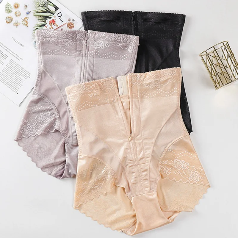 

WENYUJH Women Shaper Trainer High Waist Body Zip Panties Tummy Belly Control Slimming Shapewear Girdle Underwear Lifter Boyshort