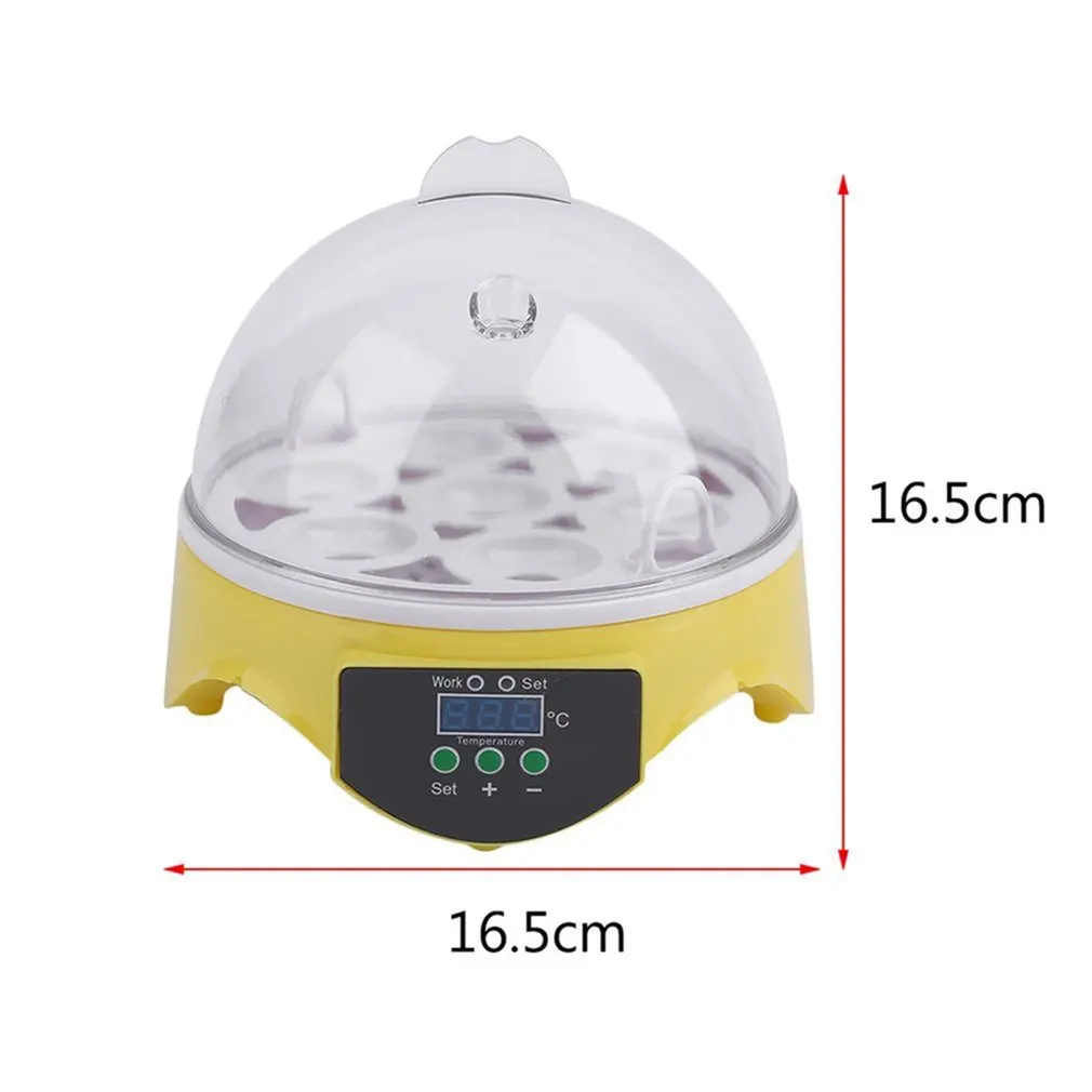 

7 Eggs Incubator Bird Egg Incubator Semi-automatic Miniature Egg Incubator Pigeon Household Incubators