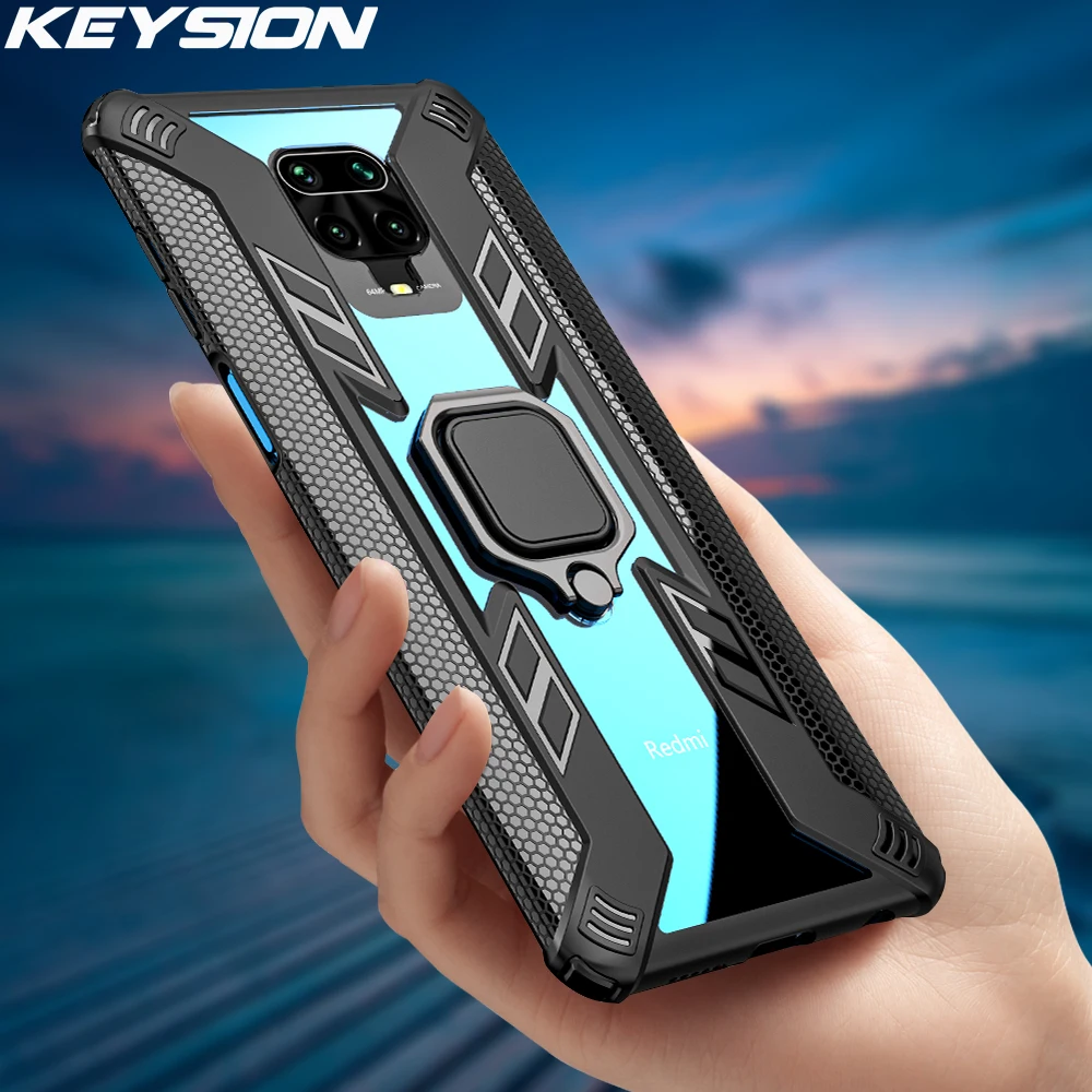 keysion shockproof case for redmi note 8 pro 8t 9s 9 pro max 7 k30 k20 phone cover for xiaomi mi 10 9t 9 lite a3 x3 nfc f2 pro free global shipping